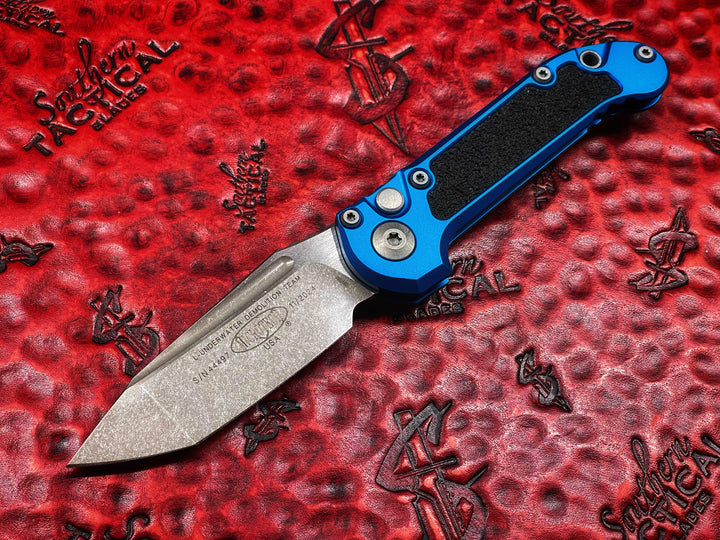 Microtech LUDT Gen III T/E Apocalyptic Standard Automatic Knife Blue