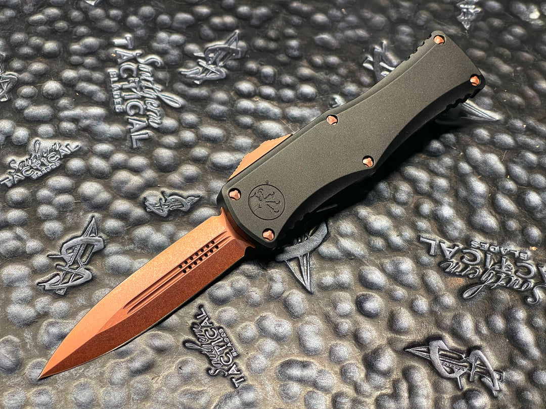 Microtech Gold Sticker Microtech Hera Double Edge Rose Gold PVD Standard Signature Series, Se