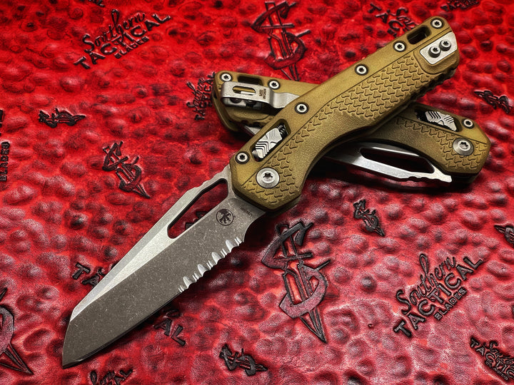 Microtech Knives MSI RAM-LOK Apocalyptic Part Serrated Dark Earth Polymer