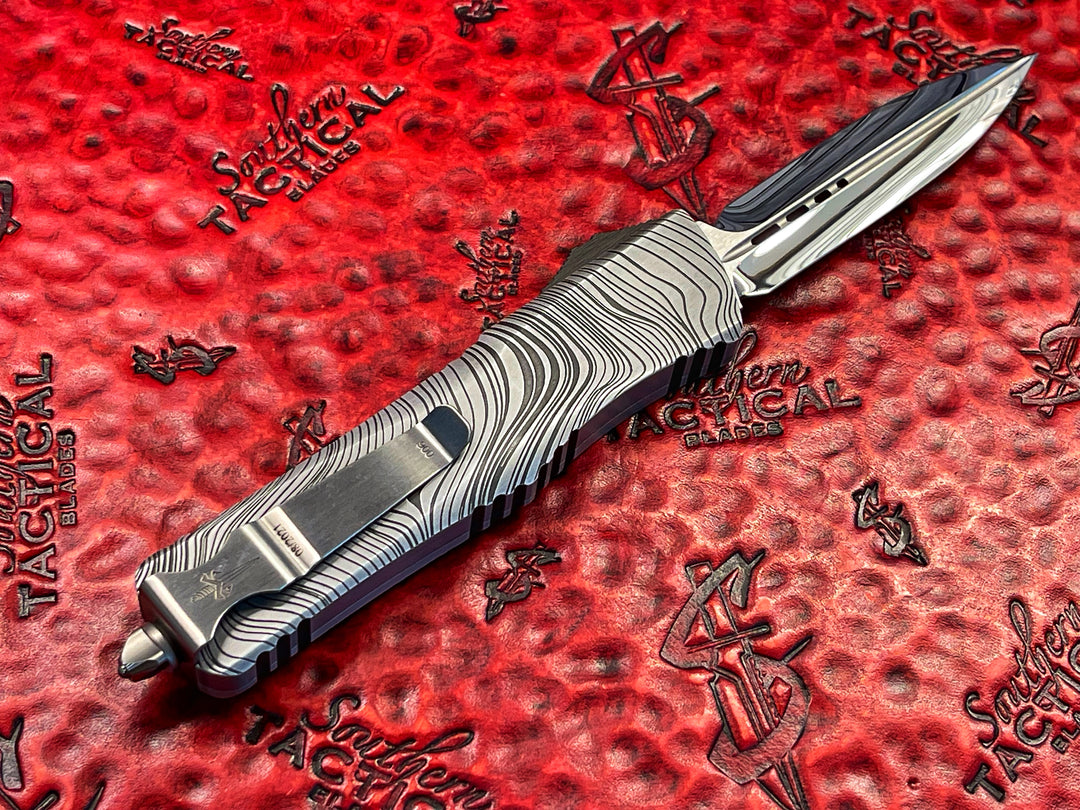 Marfione Custom Knives Combat Troodon Beskar D/E Dagger with 3.8" Mirror Polished Blade