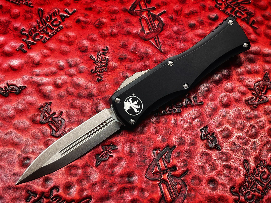 Microtech Hera OTF Automatic Knife Double Edge Stonewashed Standard Pre-Production Proof Run 072