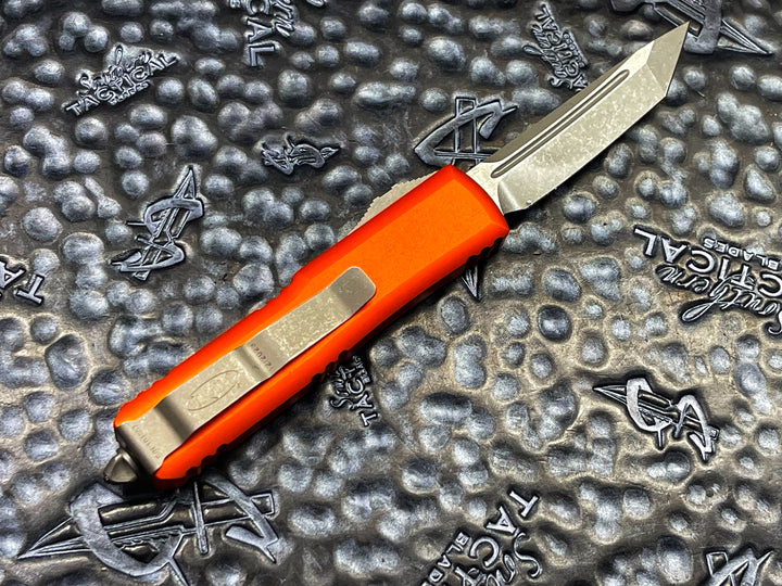 Microtech UTX85 Orange Apocalyptic Standard Tanto