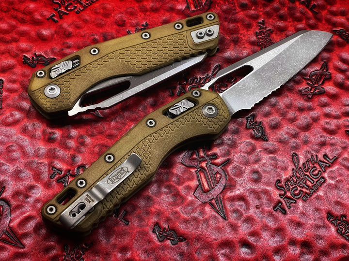 Microtech Knives MSI RAM-LOK Apocalyptic Part Serrated Dark Earth Polymer