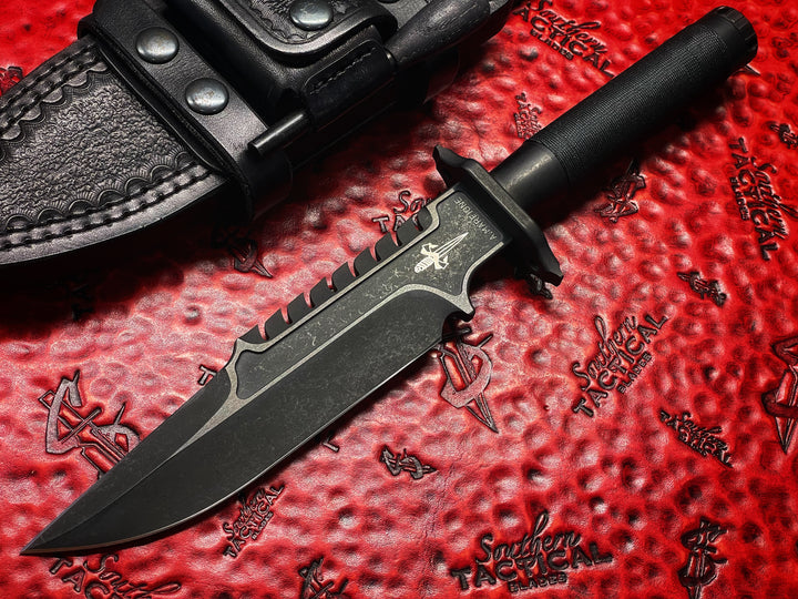 Marfione Custom Knives Interceptor, Fixed Blade, Apocalyptic DLC, Black Wrap