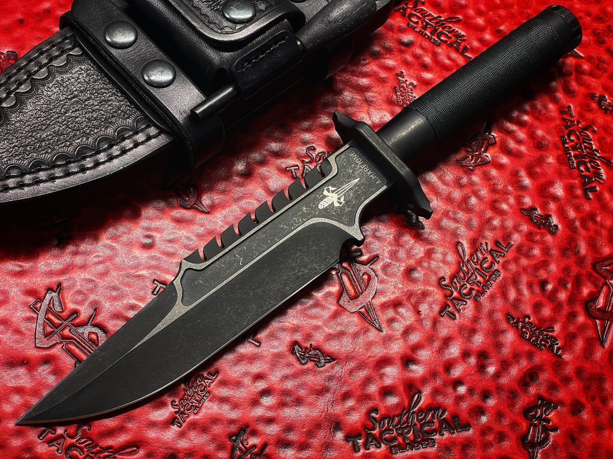 Marfione Custom Knives Interceptor, Fixed Blade, Apocalyptic DLC, Blac