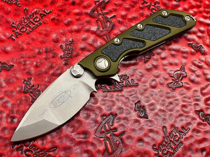 Microtech / Strider Knives DOC Bead Blast Standard OD Green Folding Knife