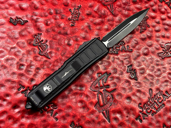 Microtech UTX-85 II Stepside Double Edge Tactical Full Serrated Signature Series