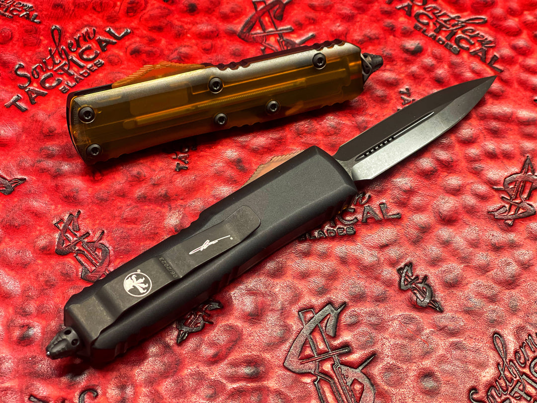Microtech Cover Microtech UTX-85 Double Edge Standard DLC ULTEM Cover Top Signature Se