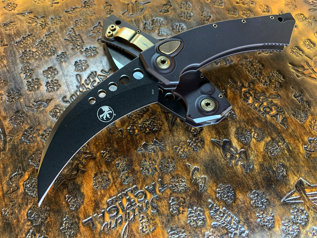 Microtech Tomahawk Microtech Hawk Auto DLC Signature Series | Southern Tactical Blades