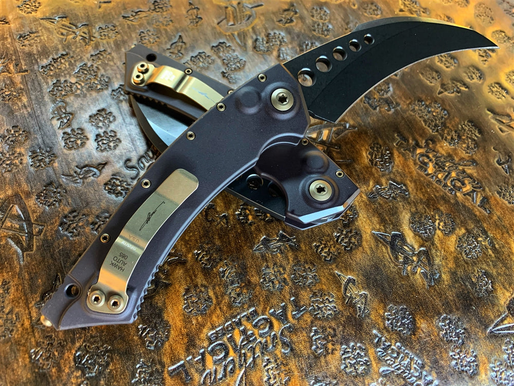 Microtech Tomahawk Microtech Hawk Auto DLC Signature Series | Southern Tactical Blades