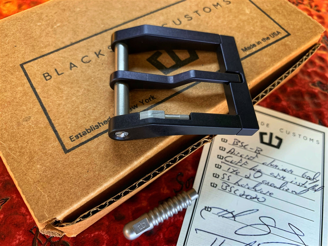 Blackside Customs Modular Belt Buckle In Black Aluminum