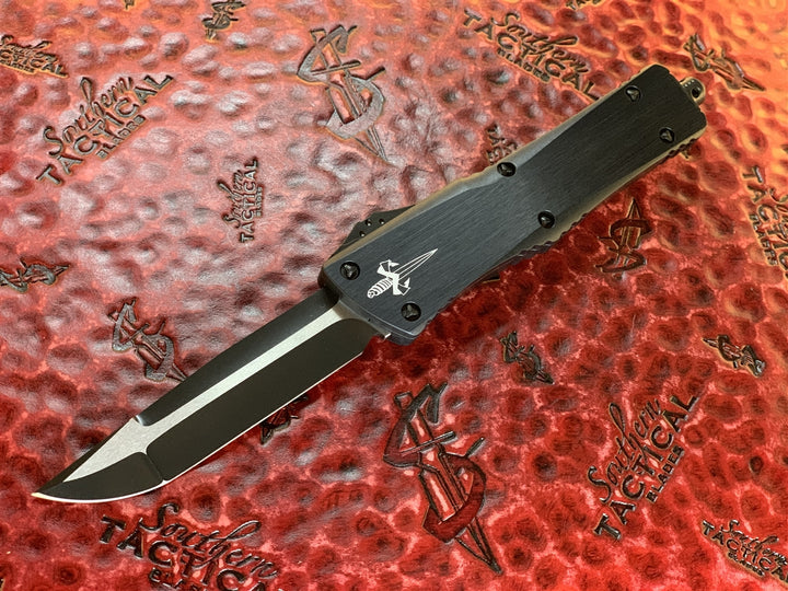 Marfione Custom Knives Combat Troodon Single Edge Compound grind, Two Tone DLC Apocalyptic, DLC Ringed Hardware