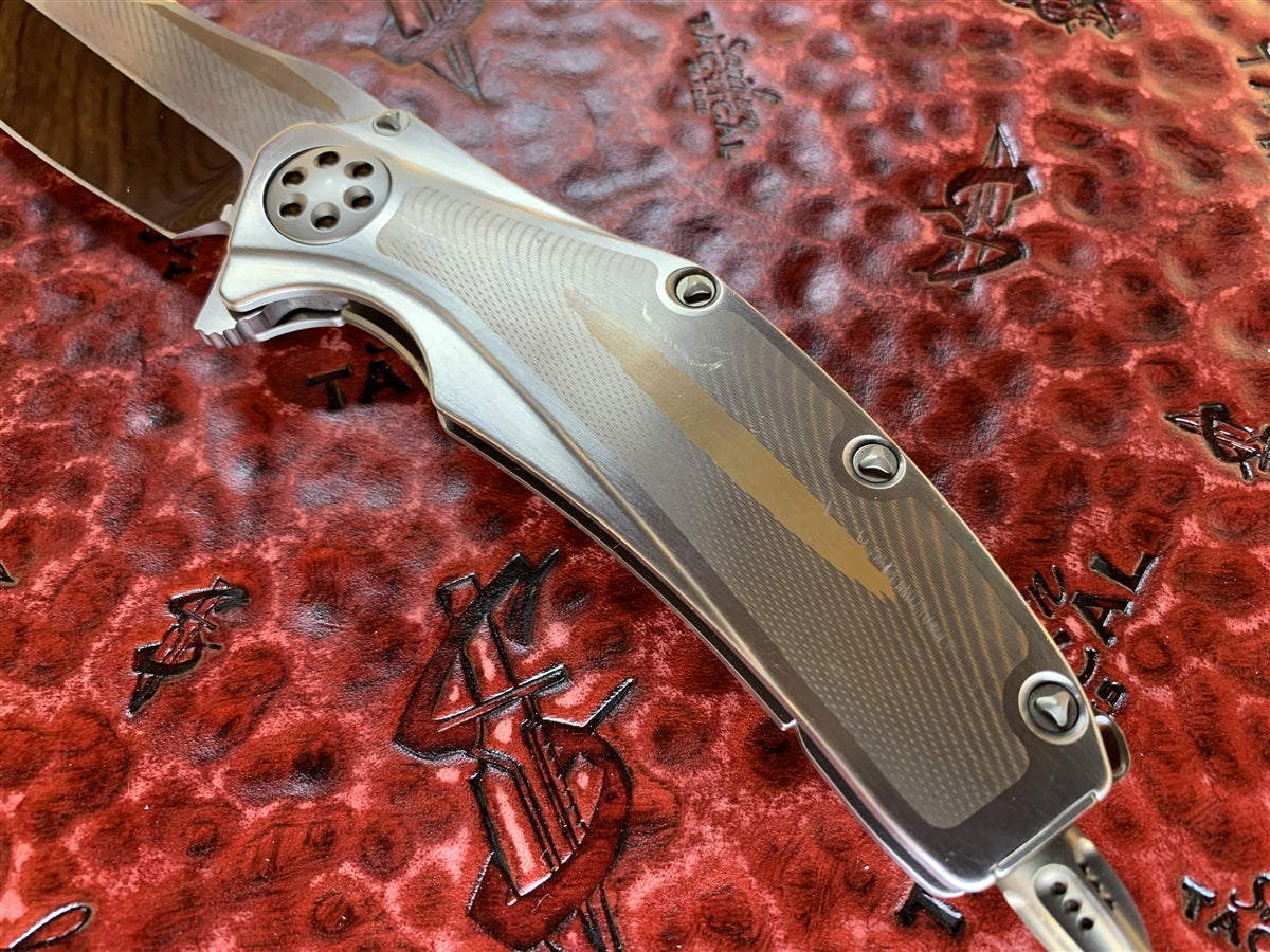 Marfione Custom Matrix, Mirror Polished Elmax, Titanium w/ SuperConductor Inlays and Bronzed Accents (Pre-Owned)