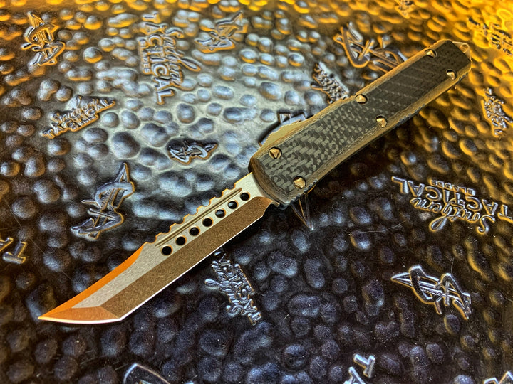 Microtech Hell Microtech Ultratech Hellhound Bronzed Carbon Fiber