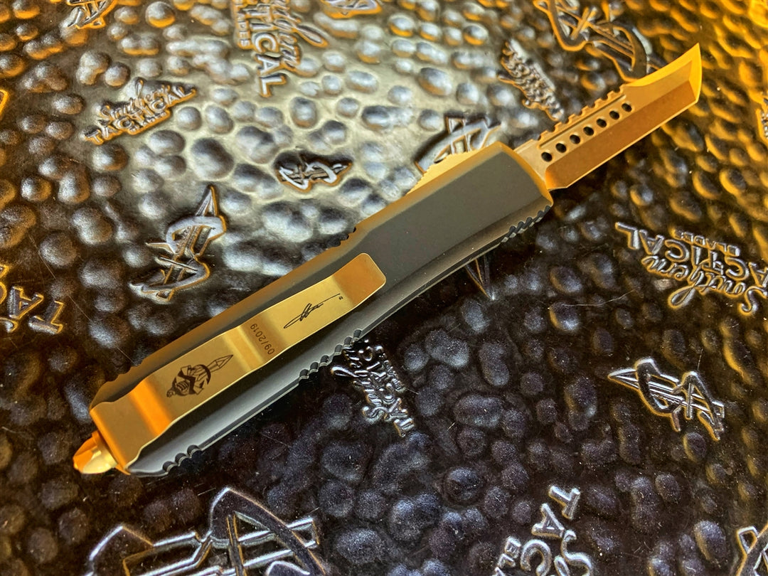 Microtech Hell Microtech Ultratech Hellhound Bronzed Carbon Fiber