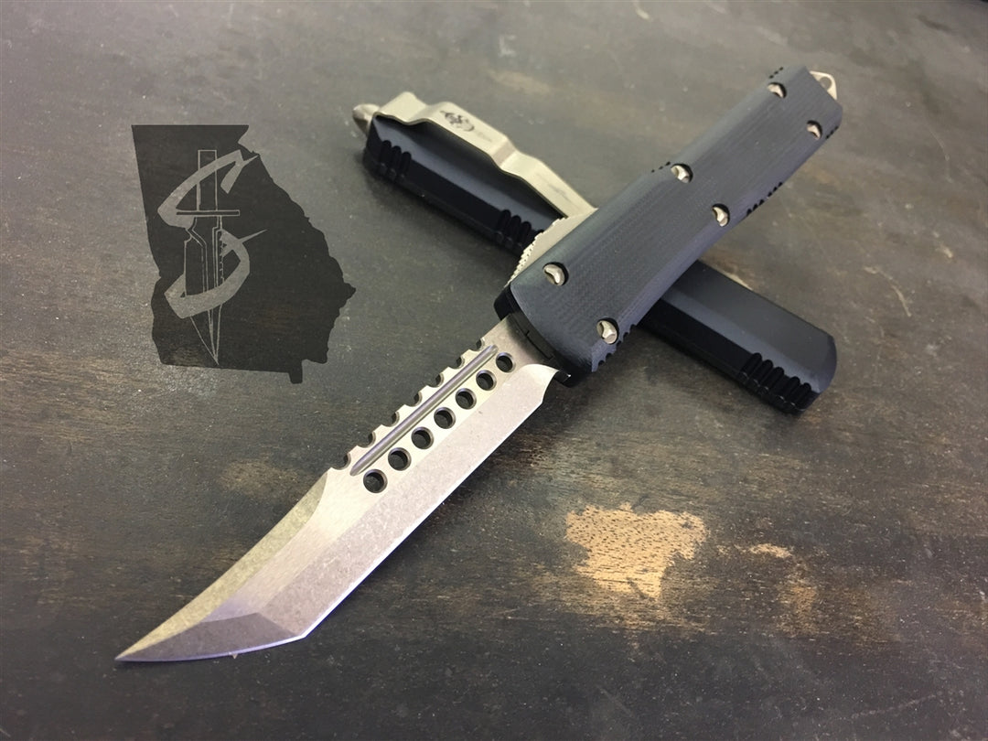Microtech Ultratech Signature Series Hellhound Tanto Bronzed G10 Black