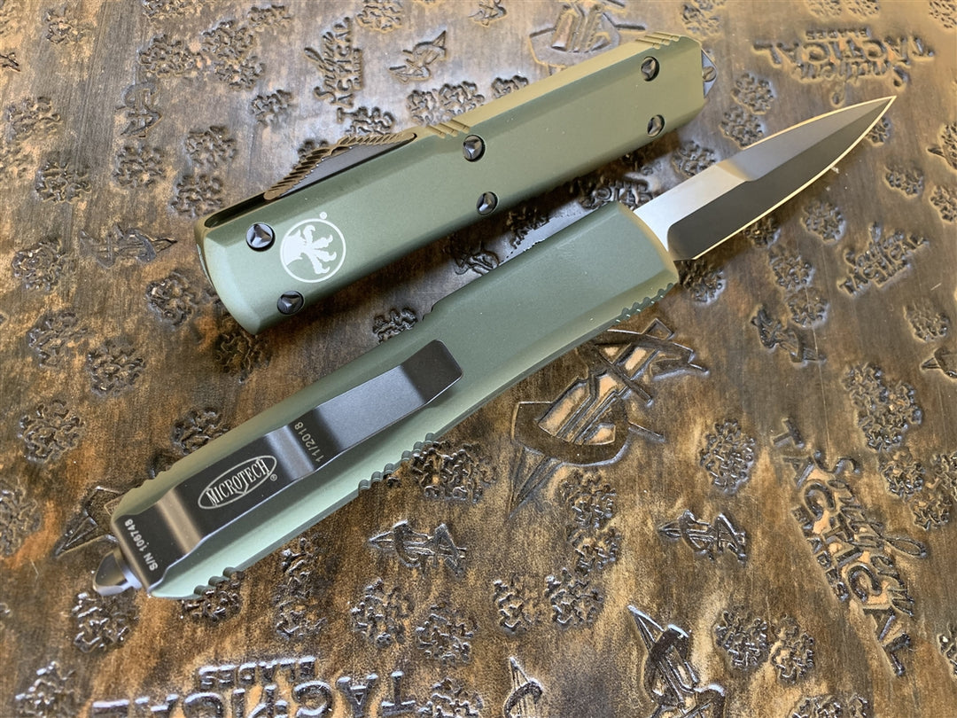 Microtech Ultratech OTF Automatic Knife Bayonet Standard OD Green