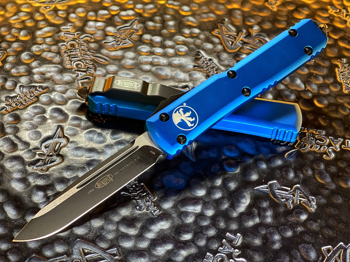 Microtech Ultratech OTF Automatic Knife Single Edge Standard Blue
