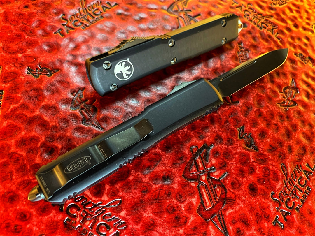 Microtech Ultratech Single Edge DLC Tactical Standard DLC Accents