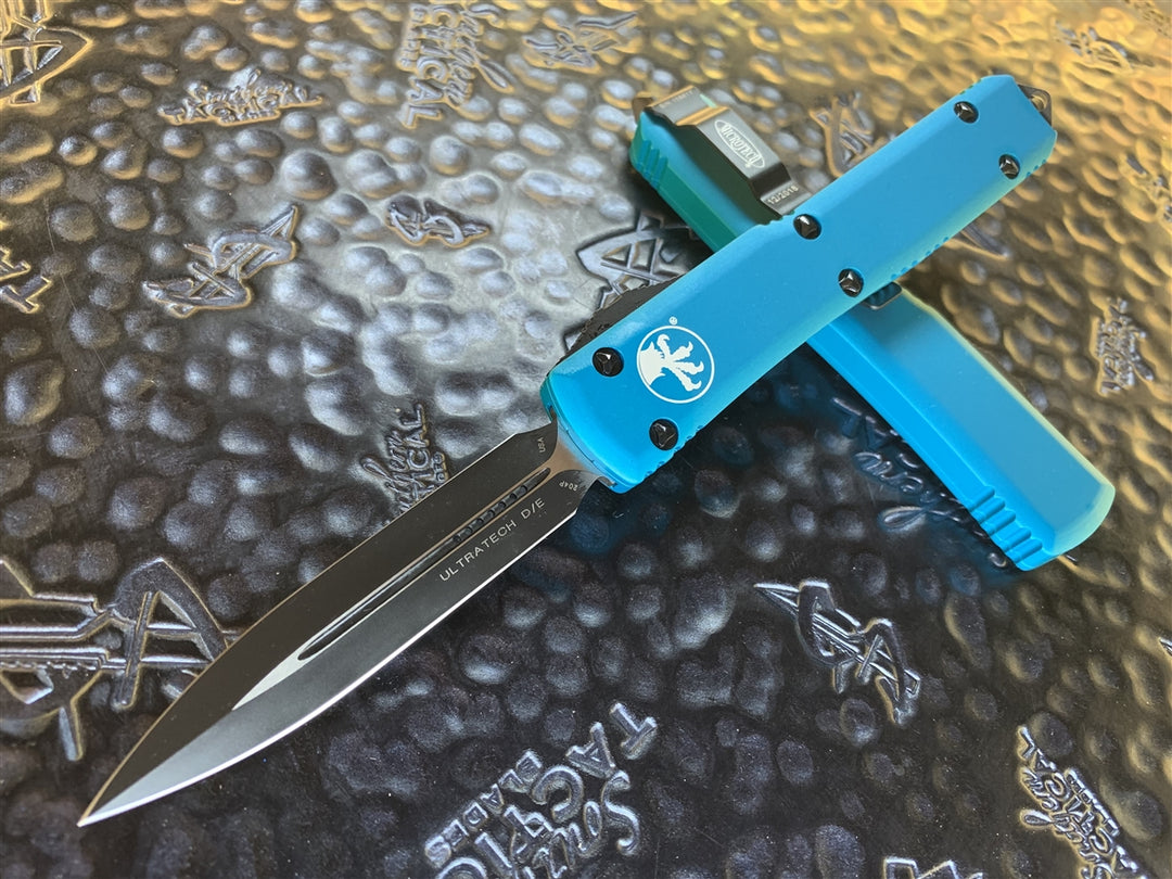 Microtech Ultratech Double Edge Turquoise Standard