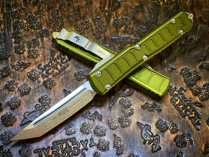 Microtech Ultratech II Stepside Tanto Edge Stonewash Standard OD Green