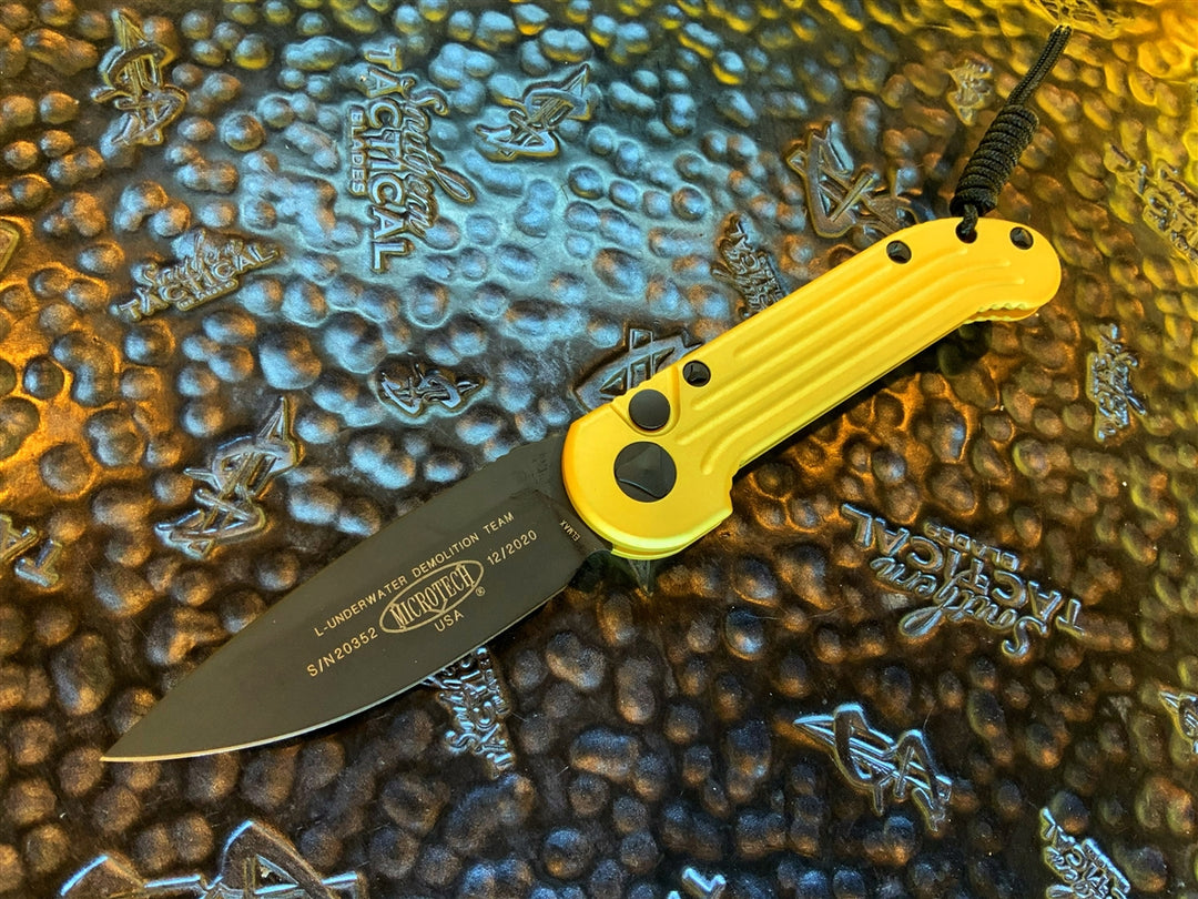Microtech LUDT Single Edge Standard Champagne Gold