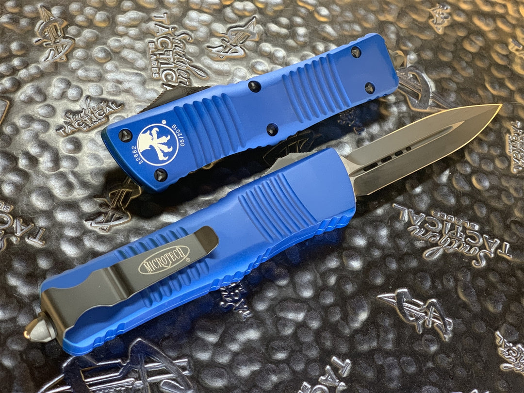 Microtech Combat Troodon Double Edge Standard Blue