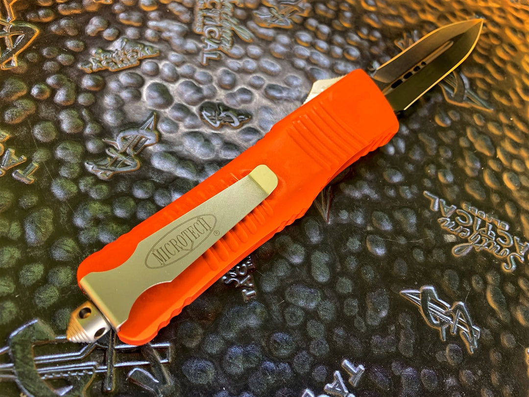 Microtech Combat Troodon Double Edge Standard Orange 2015 w/ Factory DLC Blade