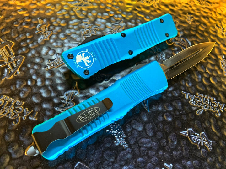 Microtech Combat Troodon Double Edge Standard Turquoise