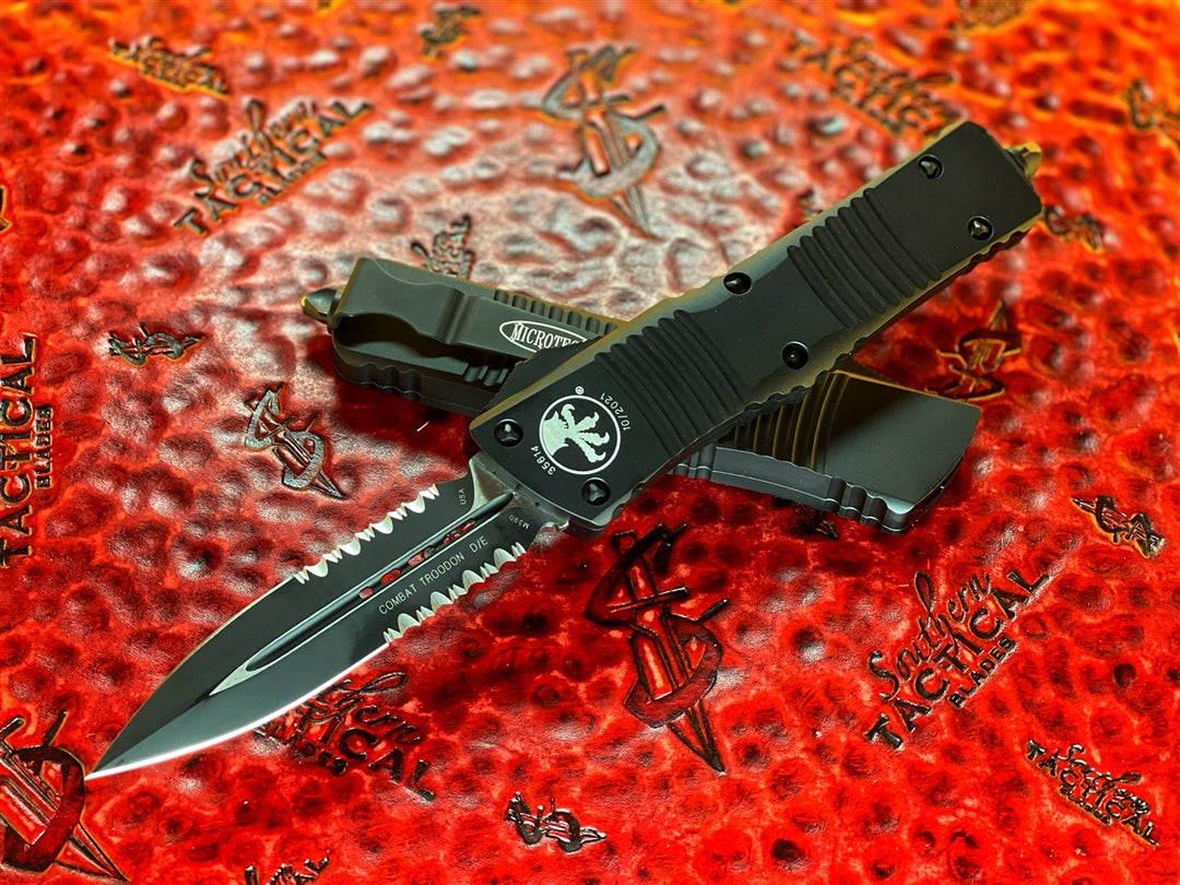 Microtech Combat Troodon Double Edge Part Serrated Tactical