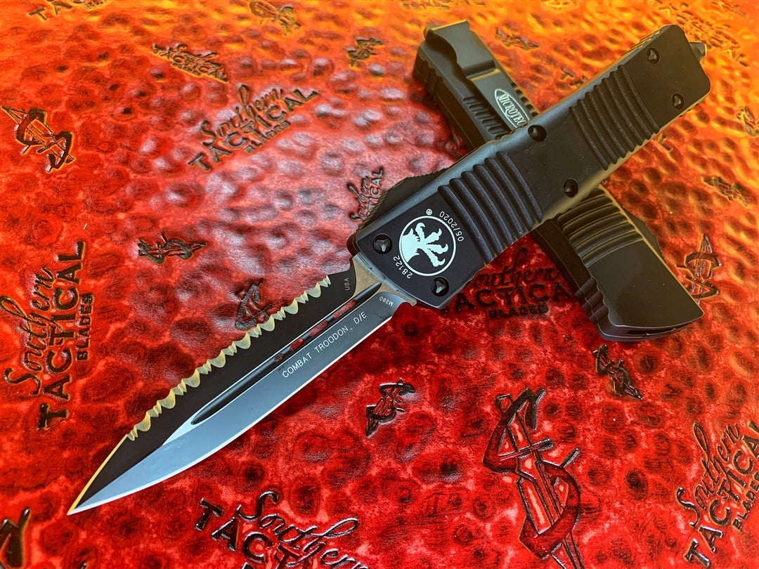 Microtech Combat Troodon Double Edge Full Serrated Tactical
