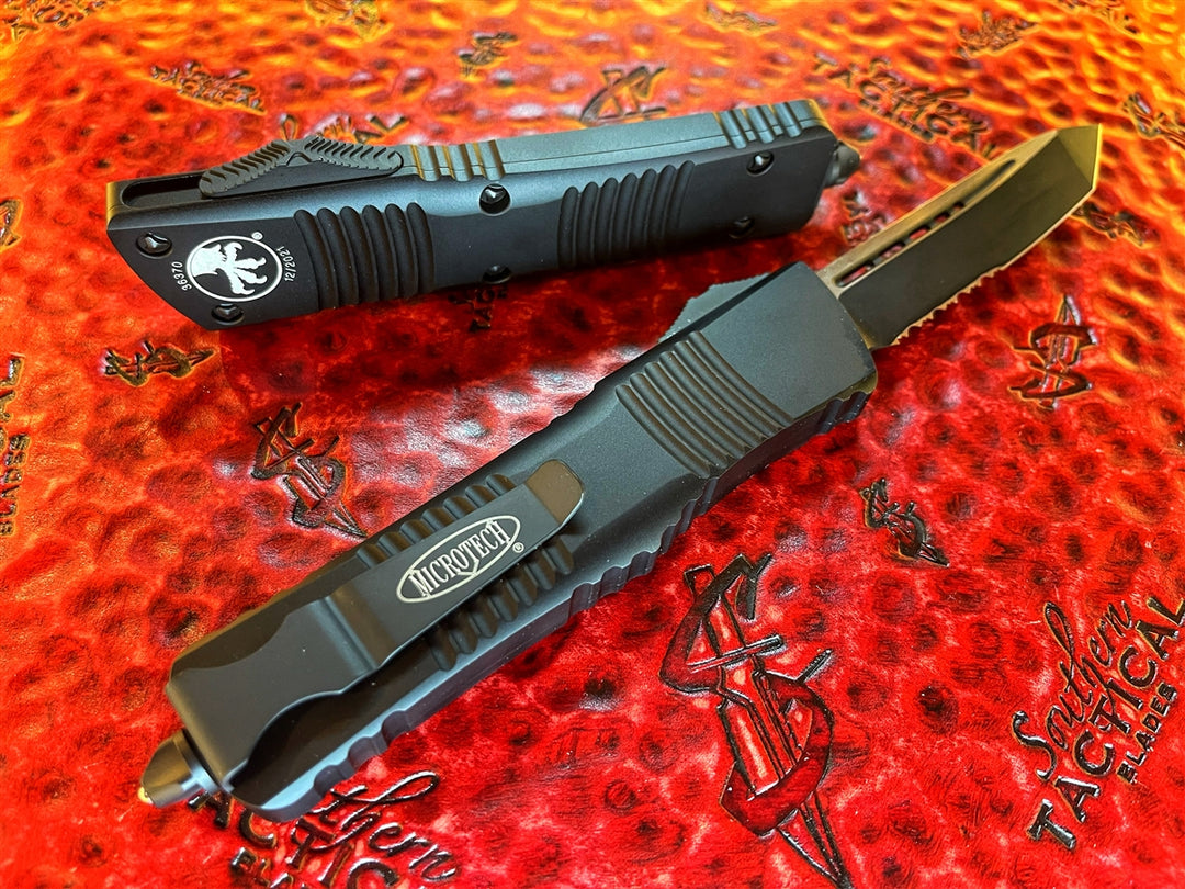 Microtech Combat Troodon Tanto Part Serrated Tactical