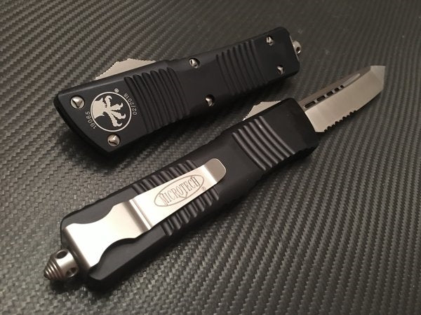 Microtech Combat Troodon Tanto Satin Part Serrated