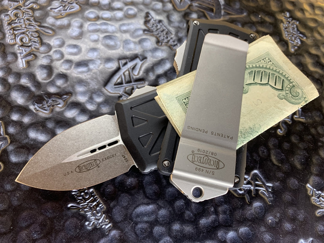 Microtech Exocet Double Edge Stonewashed Standard