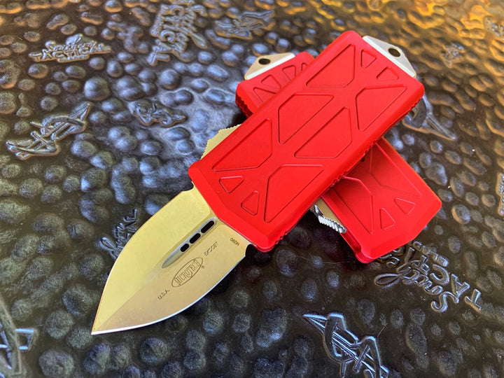 Microtech Exocet Double Edge Stonewashed Standard Red