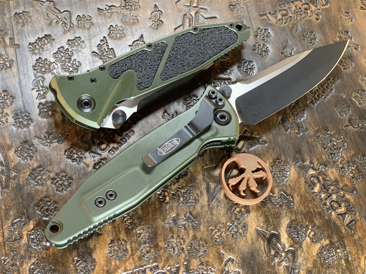 Microtech Socom Elite Manual Single Edge Standard OD Green