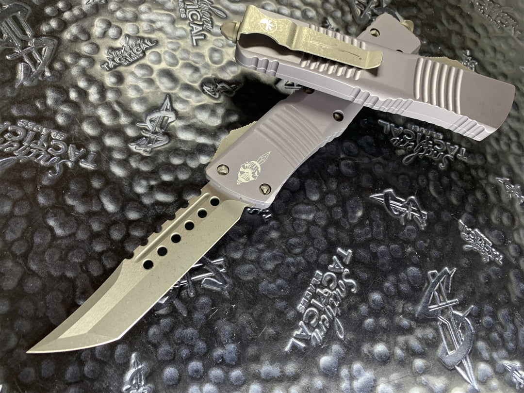 Microtech Combat Troodon Hellhound Tanto Apocalyptic Standard Grey