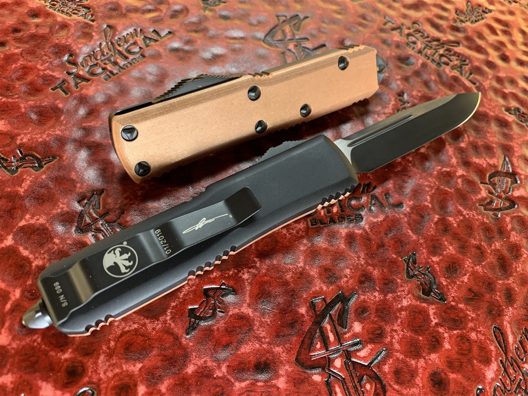 Microtech UTX-85 Single Edge Standard Copper Top