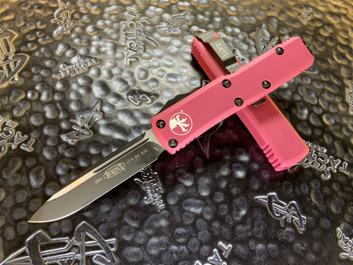 Microtech UTX85 Single Edge Standard Pink
