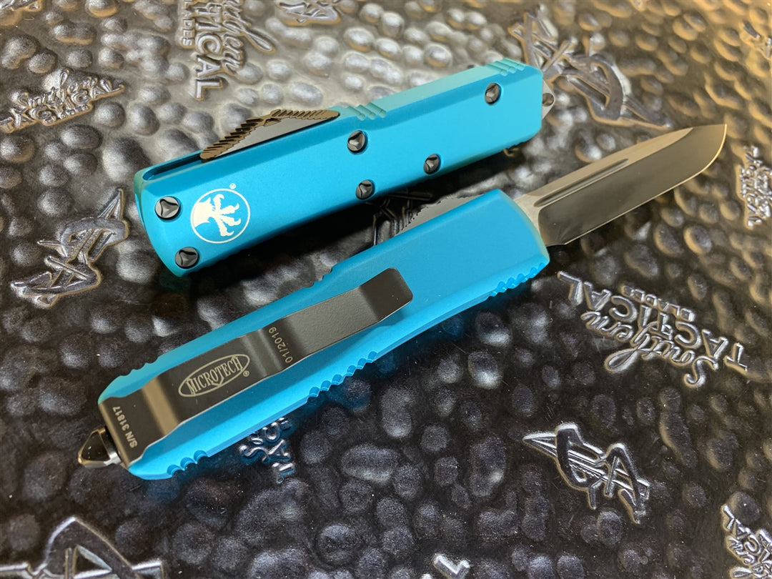 Microtech UTX85 Single Edge Standard Turquoise