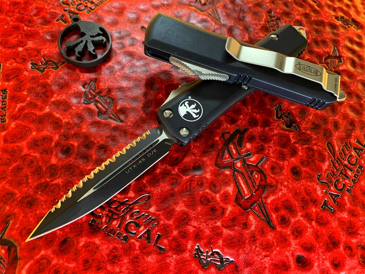 Microtech UTX85 Double Edge Full Serrated
