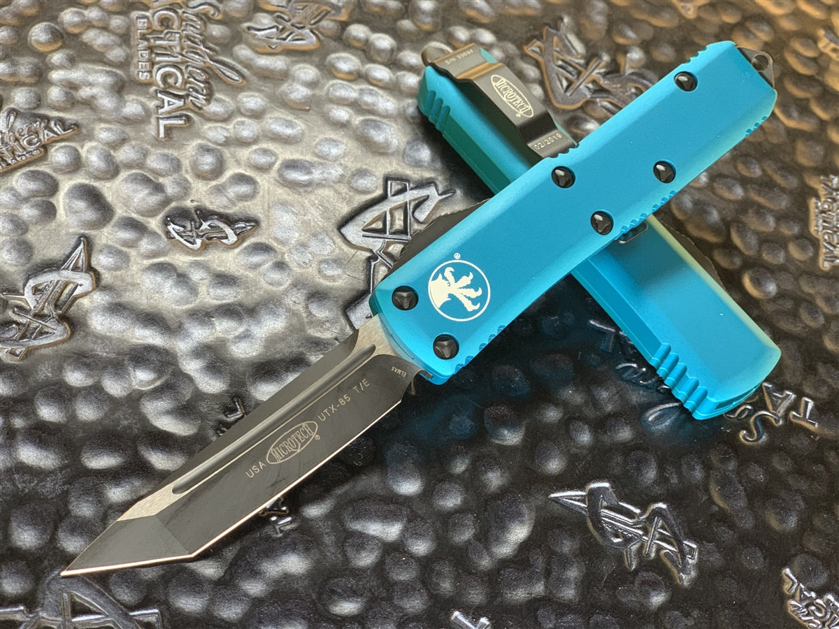 Microtech UTX85 Tanto Standard Turquoise – SouthernBlades