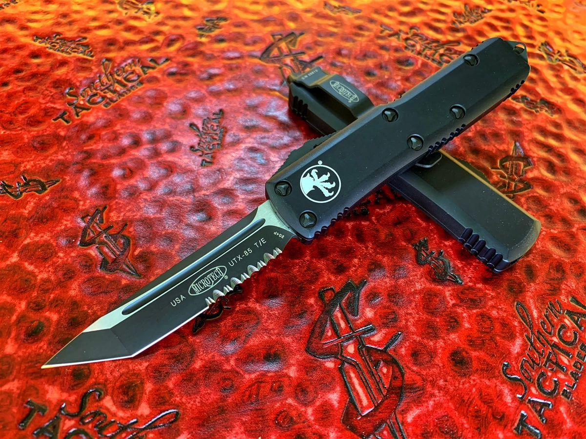 Microtech UTX85 Tanto Part Serrated Tactical – SouthernBlades