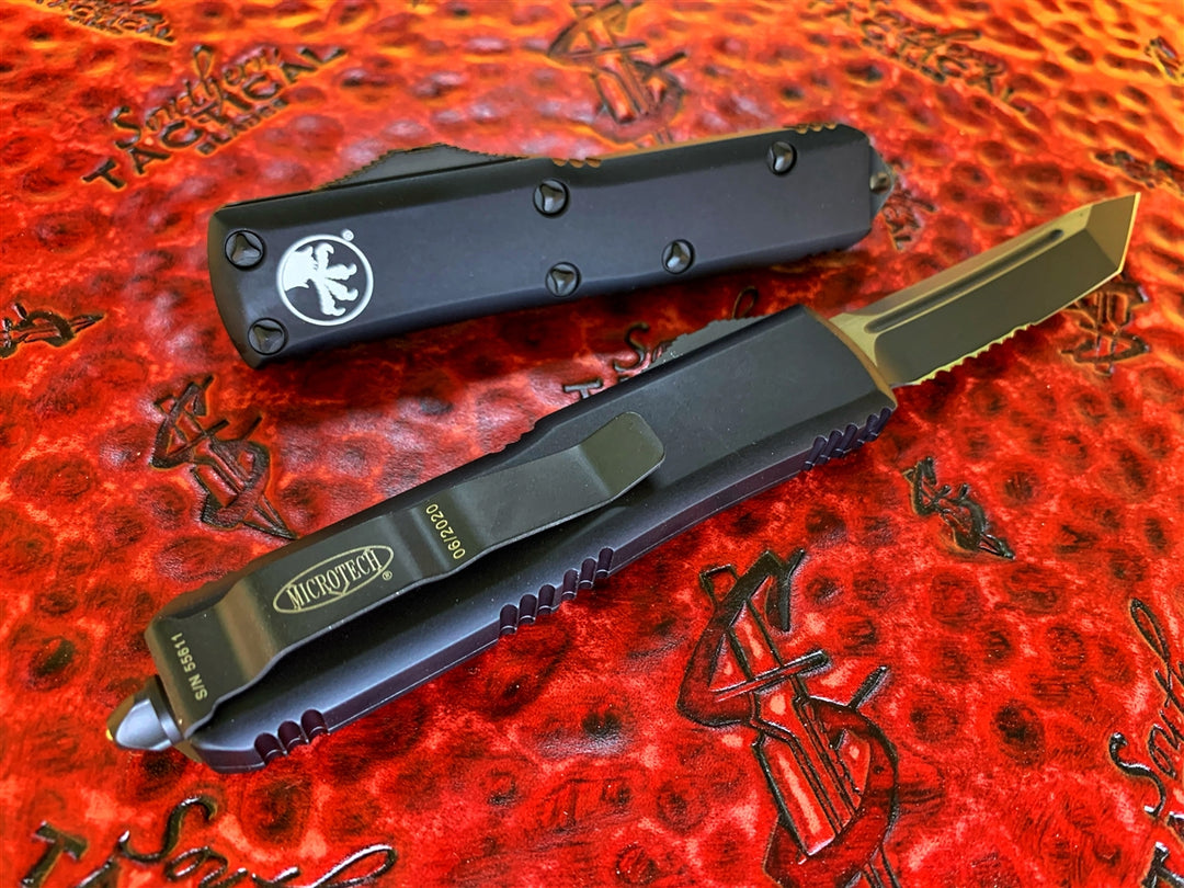 Microtech UTX85 Tanto Part Serrated Tactical