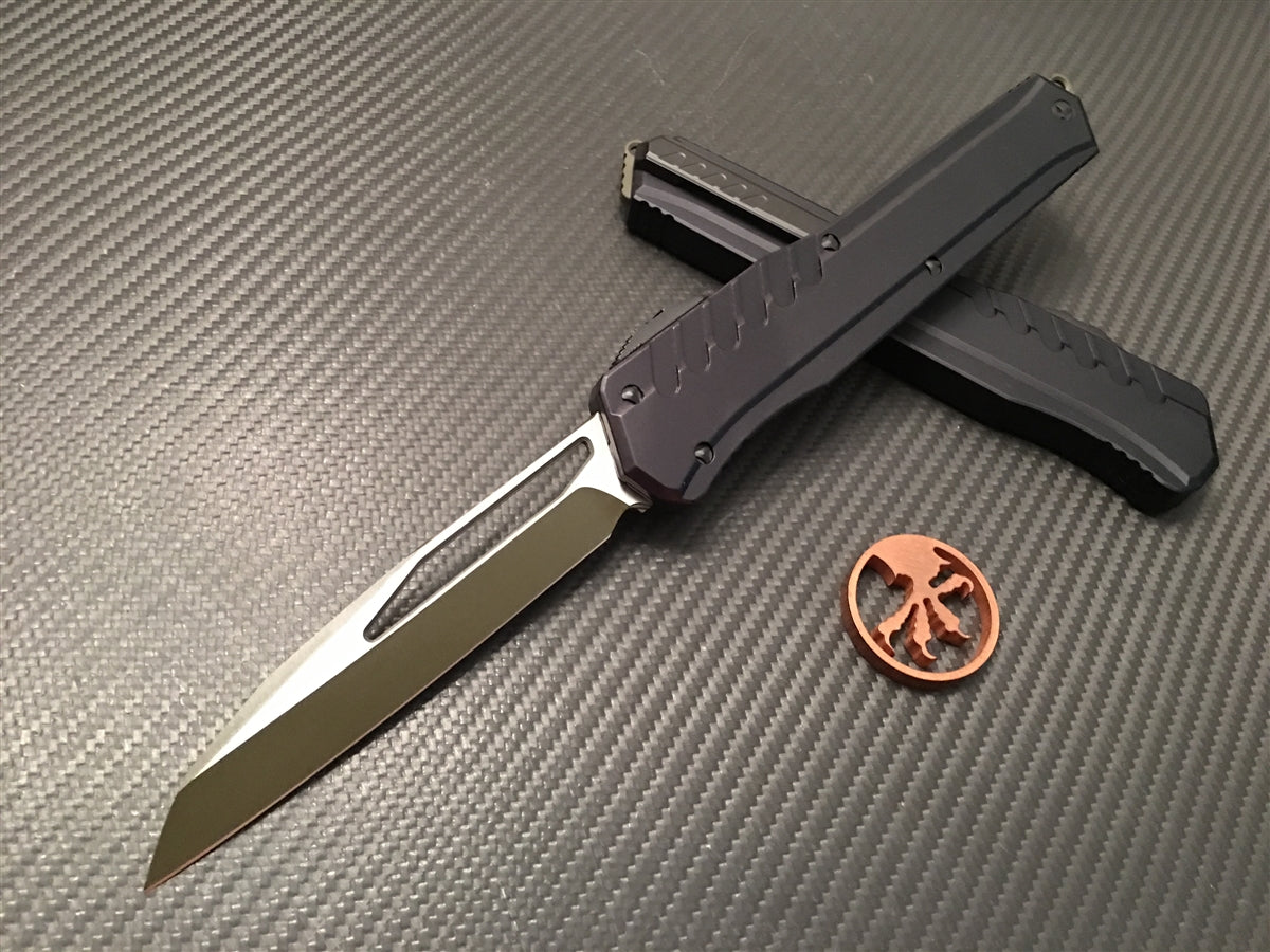 Microtech Cypher MK7 Whancliffe Limited Edition OD Green Blade w/ Black Hardware