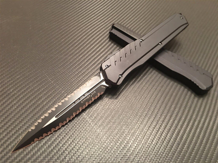 Microtech Cypher MK7 Double Edge Double Full Serrated Tactical