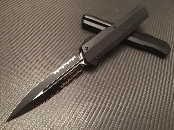 Microtech Cypher Double Edge Part Serrated Tactical