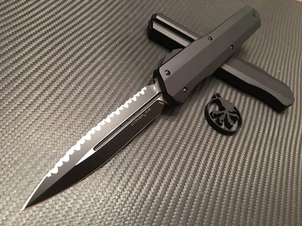 Microtech Cypher Double Edge Full Serrated Tactical