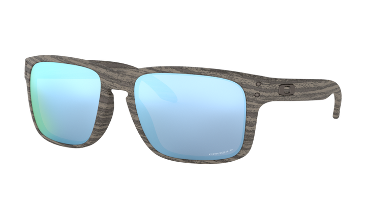 Oakley Holbrook Sunglasses -  Woodgrain Collection w/ Prizm Deep Water Polarized