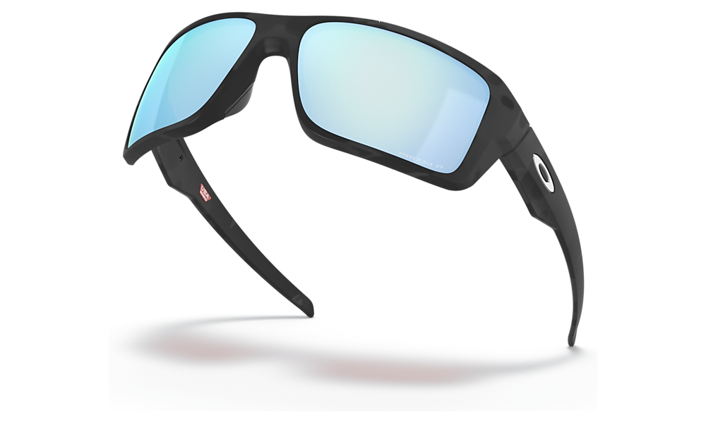 Oakley Double Edge Sunglasses Matte Black Camo w/ Prizm Deep Water Polarized